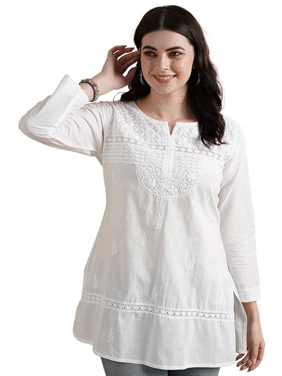 Women's Cotton Straight Fit Short Kurti